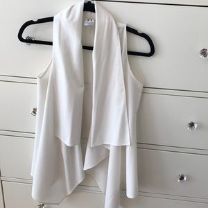 Halston Heritage drapery vest